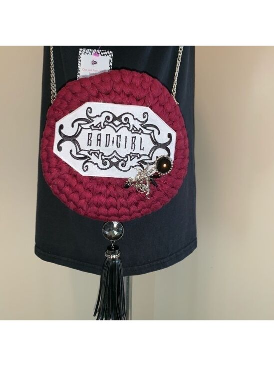 OGTBoutique Handbags - Villains Crossbody Purse Disney Upcycled T Shirt Yarn